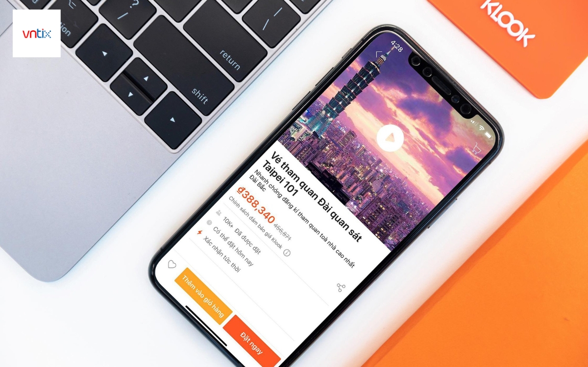 Klook là nền tảng đặt dịch vụ du lịch phổ biến 